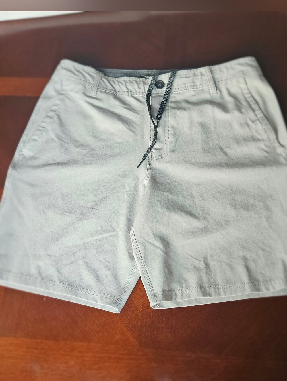 O'Neill Hybrid Shorts Men's 36 Khaki Gray Hyperdry Stretch Boardshorts Walkshort